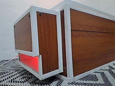 sunset lamp: Лампа–светильник в корпусе под дерево с металлическим каркасом - — 1