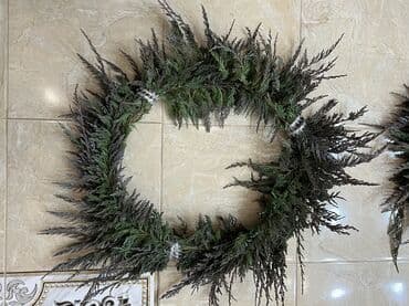 Гирлянды: Новогодние венки из натуральной хвои - Ручная работа. - Классическая — 9