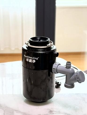 измельчитель отходов: Кухонная мойка, Накладной способ установки, Круглая форма, Материал: Пластик, Размер: 50 x 20 см, Платная установка — 1