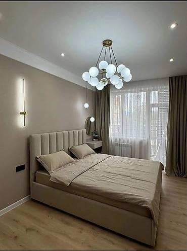 2 комнаты, 55 м², Аламедин-1 мкр Элитка, 4 этаж, Евроремонт