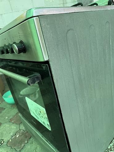 Техника и электроника: Газовая печь, Б/у, Напольная, цвет - Серебристый, Полная оплата — 3