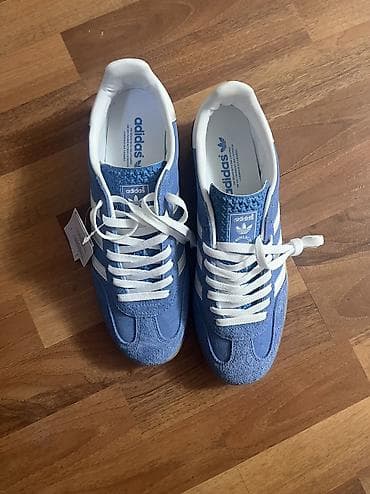 газели обувь: Мужские кроссовки, 43, 44, Adidas Originals, Новый, цвет - Голубой — 3
