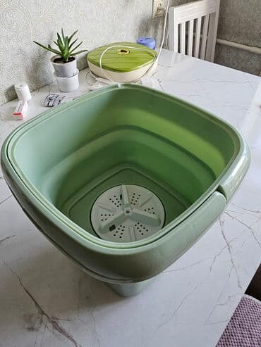 маленькая стиральная машина для детских вещей: Складное электрическое ведро-стиралка/мини-стирочная машина - — 1