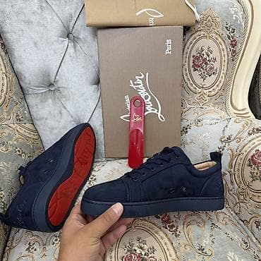 Личные вещи: Мужские кроссовки, 42.5, Christian Louboutin, Новый, цвет - Синий, Самовывоз — 1