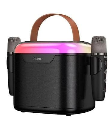 Беспроводная Bluetooth колонка HOCO DS69 для караоке с 2 микрофонами и