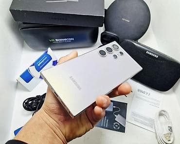 tab s5e: Samsung Galaxy S24 Ultra, Б/у, 512 ГБ, цвет - Серебристый, 1 SIM, 2 SIM, eSIM — 4