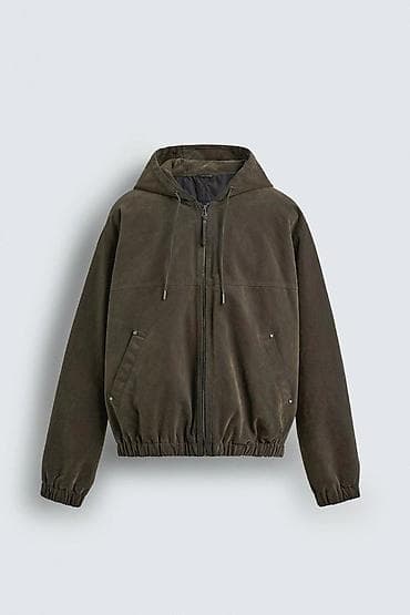 реглан с капюшоном: Мужская куртка, L, Zara basic, Новый, Платная доставка — 6