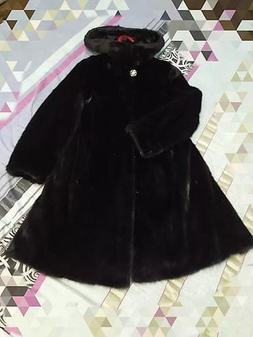 second hend: Шуба, Норка, По колено, Китай, С капюшоном, L — 2