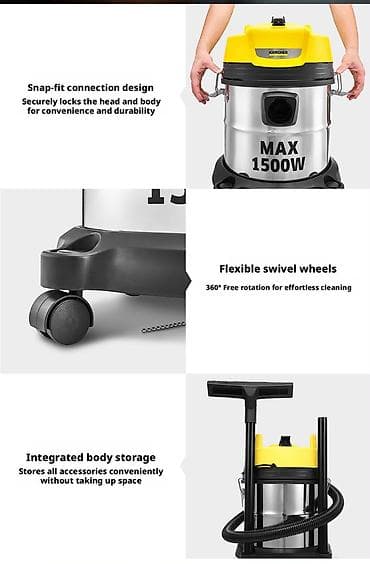 cooler master: Обычный пылесос Новый Karcher Тип пылесборника: Мешок Рассрочка — 8