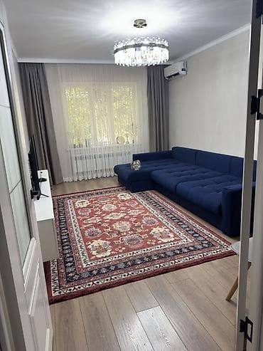 Батирлер: 2 бөлмө, 49 м², Аламедин-1 мкр 105-серия, 1 кабат, Жаңы ремонт — 1