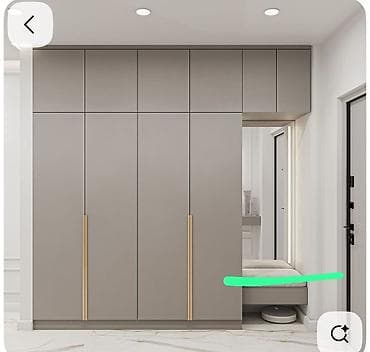 Башка эмеректер: Кире бериш үчүн гарнитур, Шкаф, түсү - Боз — 1