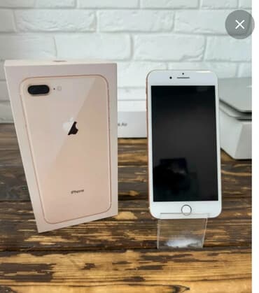 телефон айфон: IPhone 8 Plus, Б/у, 64 ГБ, Золотой, Защитное стекло, 80 % — 1