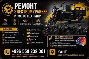 Ремонт электромуравьёв и мототехники Что делаем: - Диагностика
