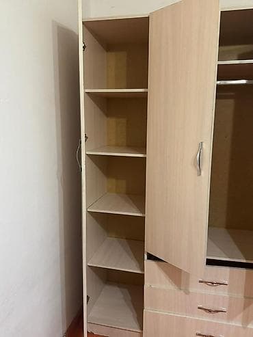 Полки, стеллажи: Спальный гарнитур, Двуспальная кровать, Дерево, цвет - Серый — 5