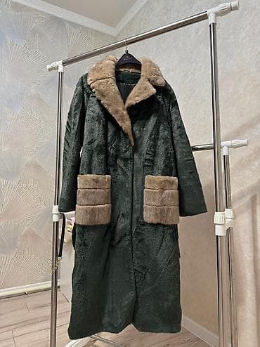 алпак жилет: Шуба, Альпака, Длинная модель, Турция, XL — 1