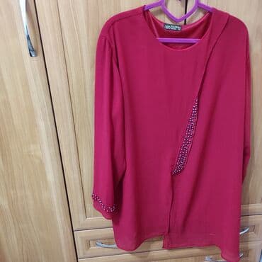 б у брендовые вещи: Блузка, Вечерняя, Однотонный, Удлиненная модель — 1