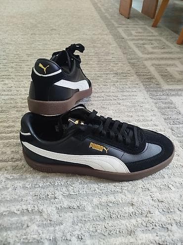 мужские кожаные ботинки: Мужские кроссовки, 43, Puma, Новый, цвет - Черный, Платная доставка — 3