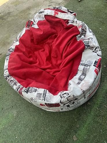 мягкие кресло мешок: Бинбэг, цвет - Красный — 1