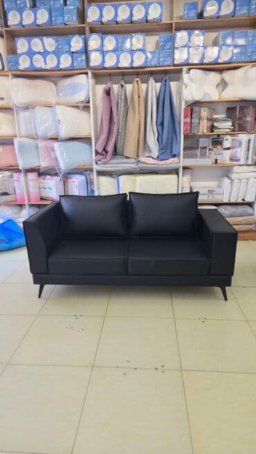 кожаный диван: Прямой диван, Двуместный — 2