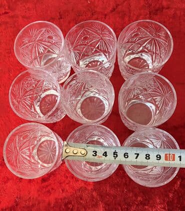 садовый декор: Стаканы хрустальные, советские. 9шт. Состояние всех отличное! Цена — 6