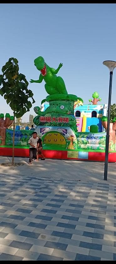 ош вещи: Надувной детский игровой комплекс «Дино-парк» - Яркий тематический — 3