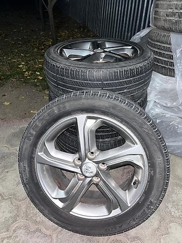 r16 4: Колеса в сборе 215 / 55 / R 17, Лето, Б/у, Комплект, Легковые, Литые, отверстий - 5 — 1