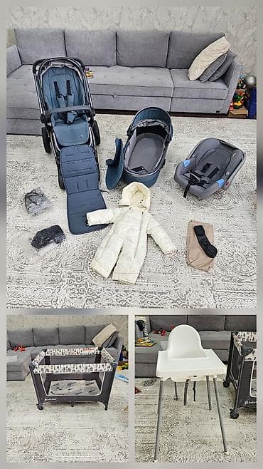 коляска чехол: Коляска, Anex, цвет - Голубой, Б/у, Самовывоз — 1