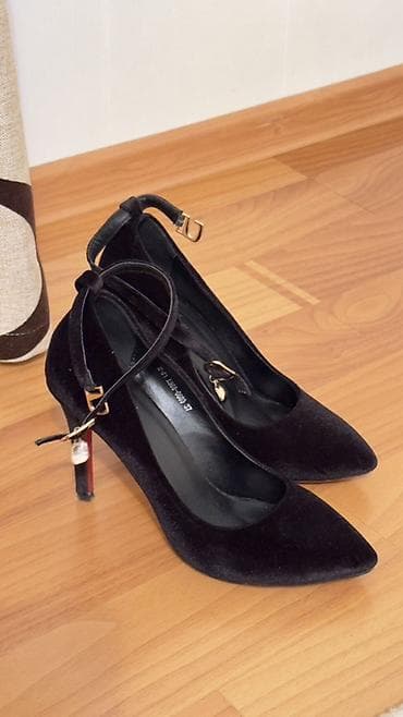 черный каблук: Туфли-лодочки на каблуке - Цвет: черный - Материал верха — 2