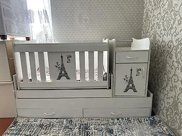 mama doona: Детский комплект мебели «Paris» - Детская кроватка-трансформер с — 3