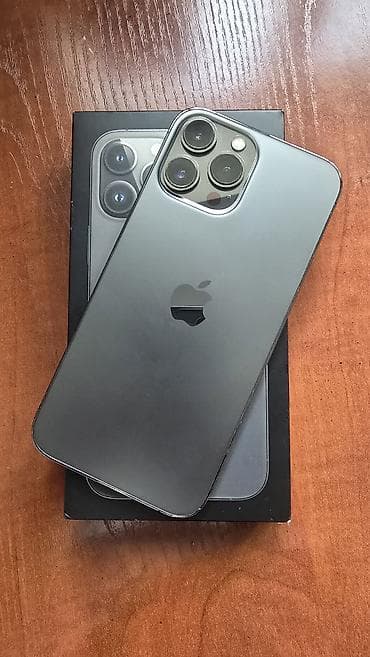 IPhone 13 Pro Max, Колдонулган, 128 ГБ, Графит, Каптама, Куту, 78 %