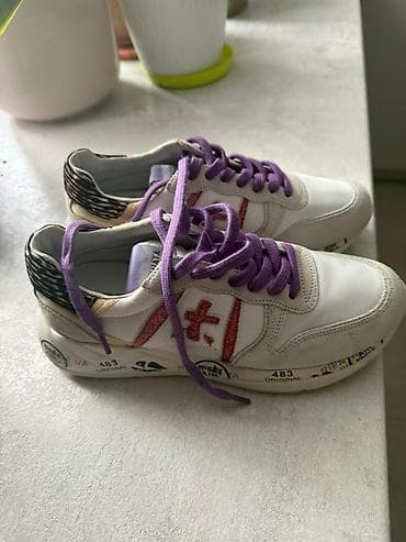 adidas stan smith: Кроссовки Premiata женские - Модель: классические низкие кроссовки — 1