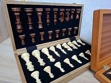 куплю шахматы: Деревянные шахматы ♟️В комплекте 32 фигурки ♟️Размер фигур: 5 - — 5