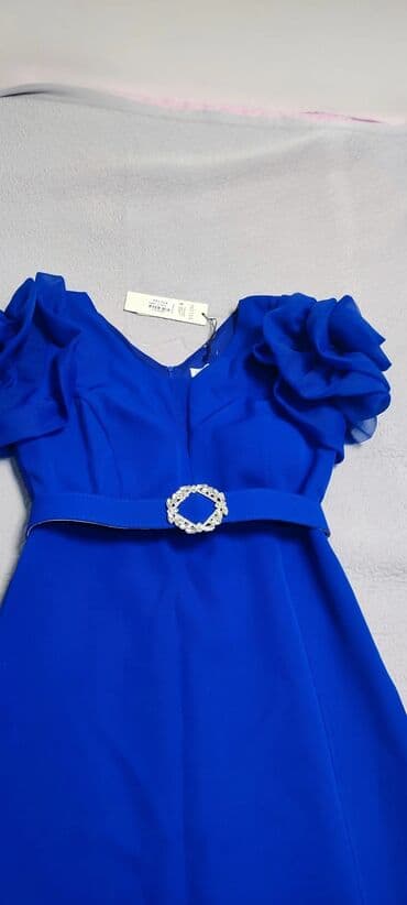 платье халат на пуговицах для полных: Вечернее платье, С рукавами, Камни, 2XL — 2