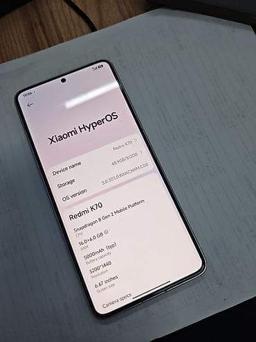 новые инвекторные с установкой: Redmi, Redmi K70, 512 ГБ, цвет - Белый — 3