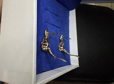 серьги протяжки с камнем: Золотые серьги, 2 пары в комплекте. ( за 2 пары) 1) Миниатюрные — 6