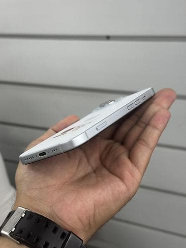 телевон айфон: IPhone 15, Б/у, 128 ГБ, Белый, Защитное стекло, Чехол, В рассрочку, 97 % — 6