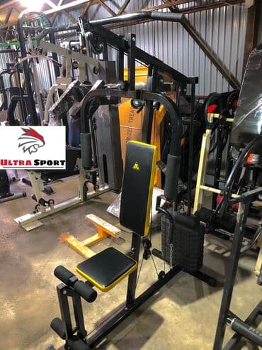 гантели для начинающих дома: Силовой тренажер, Мультистанция, Для груди, Для ног, Для плеч, Новый, Бесплатная доставка — 1