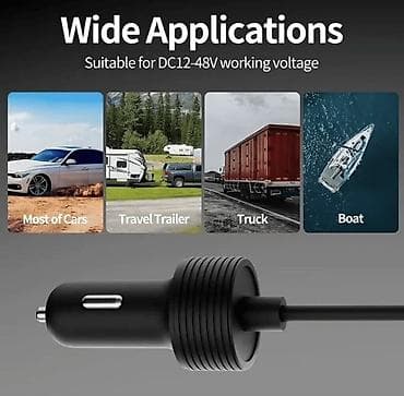 adapter: Автомобильный адаптер питания для Starlink (штекер прикуривателя 12–48 — 4