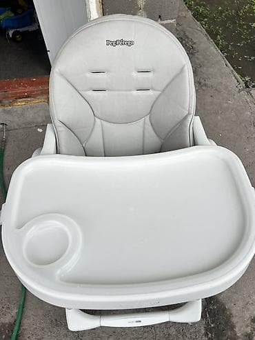 super clean: Стульчик для кормления, Peg perego, Трансформер, цвет - Серый — 3