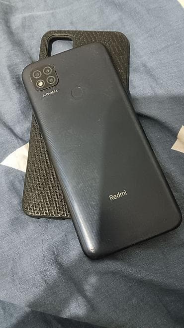 tecno telefon: Redmi, Redmi 9C, Б/у, 64 ГБ, цвет - Черный, 2 SIM — 2