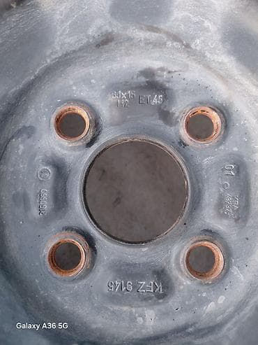 бампер камри 45: Железные Диски R 15 Toyota, Комплект, отверстий - 4, Б/у — 2