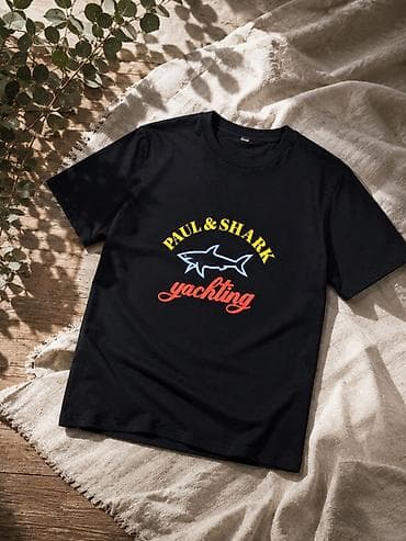вещи из китая: Мужская футболка, XL, Paul Shark, Новый, цвет - Черный — 1