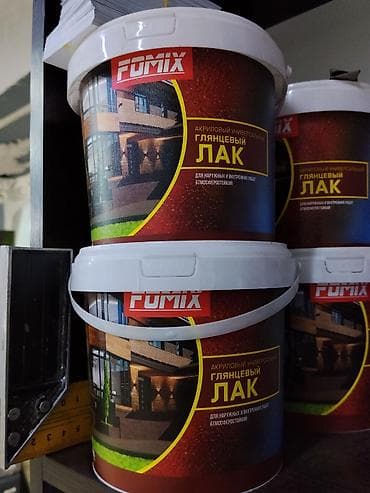Акриловый универсальный глянцевый лак FOMIX. Особенности: - Глянцевое