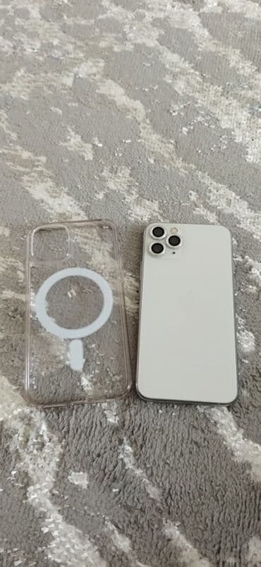 apple watch 5 бишкек цена: IPhone 11 Pro, Колдонулган, 256 ГБ, White Titanium, Каптама, 100 % — 4