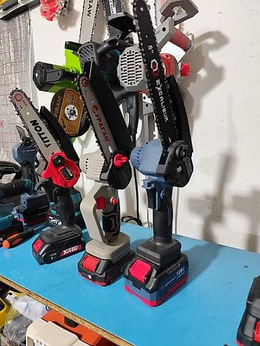 форма армия: Аккумуляторные мини-бензопилы/электропилы (цепные ручные пилы) разных — 2