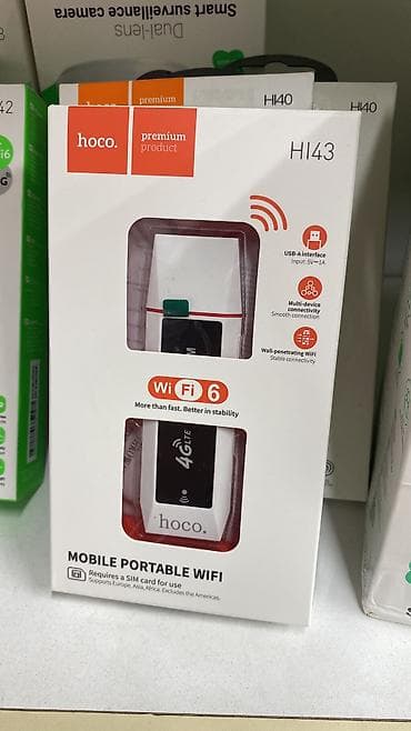 HOCO HI43 Portable Wi-Fi 6 4G LTE USB модем Оставайтесь на связи в
