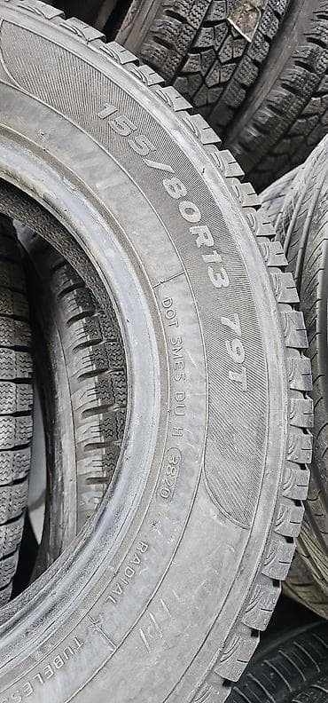 5100 r15: Шины 155 / 80 / R 13, Лето, Б/у, Пара, Легковые, Корея, Hankook — 2