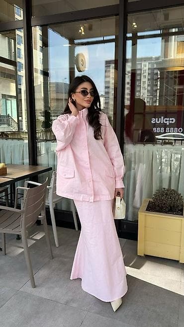 Толстовки, худи: Костюм с юбкой, Макси, Made in KG, Все размеры — 2