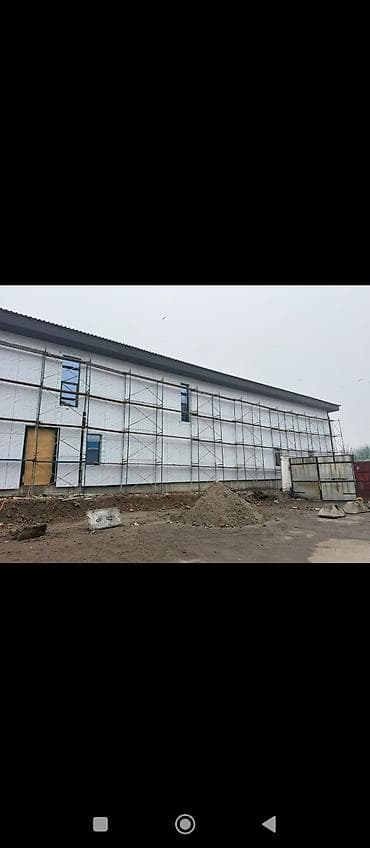 Аренда строительных лесов и фасадных люлек на долгий и корткий срок