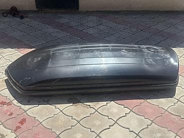Унаа: Авто бокс на крышу автомобиля (багажник на рейлинги), черный — 3